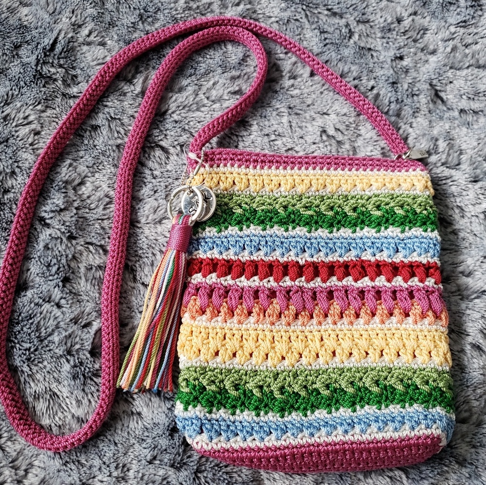The Sak Crochet Crossbody Multi Color w/ Tassle